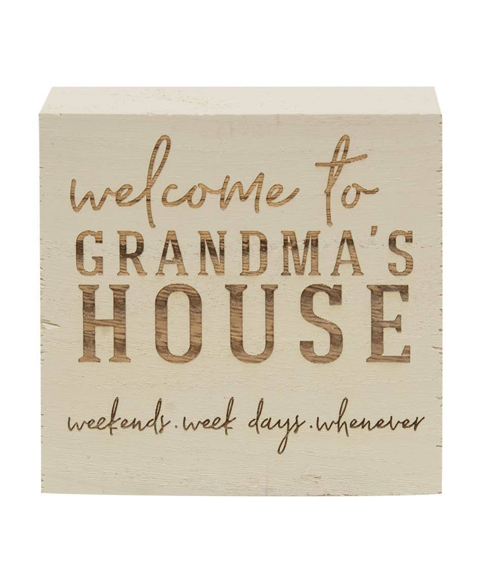 Grandma’s House Engraved Wooden Blocks