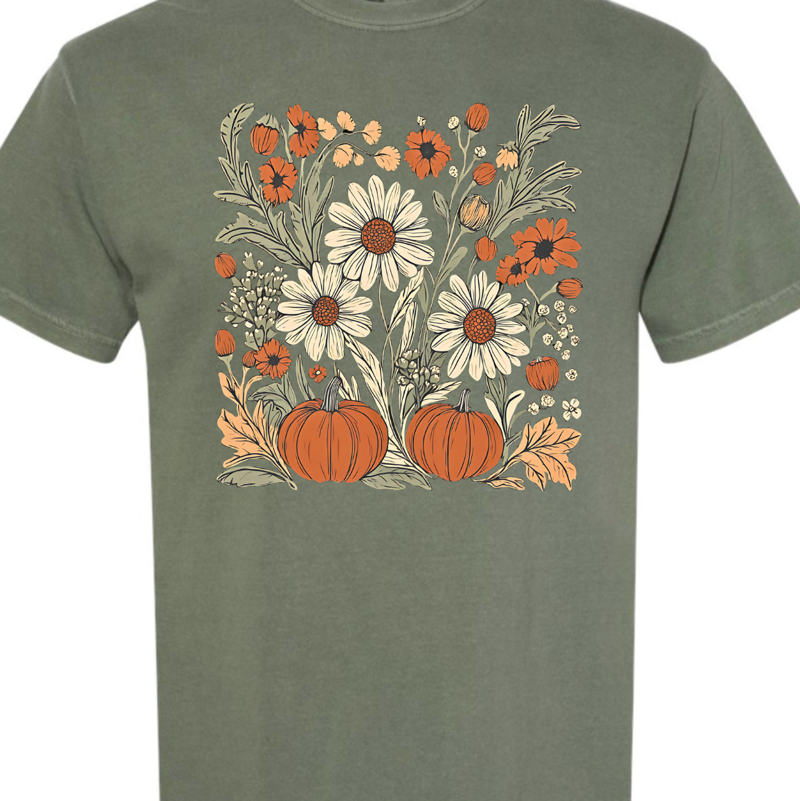 Boho Fall Floral Comfort Color Tee