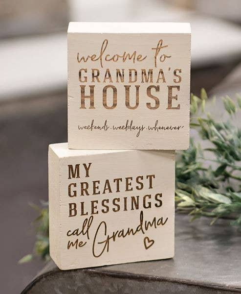 Grandma’s House Engraved Wooden Blocks